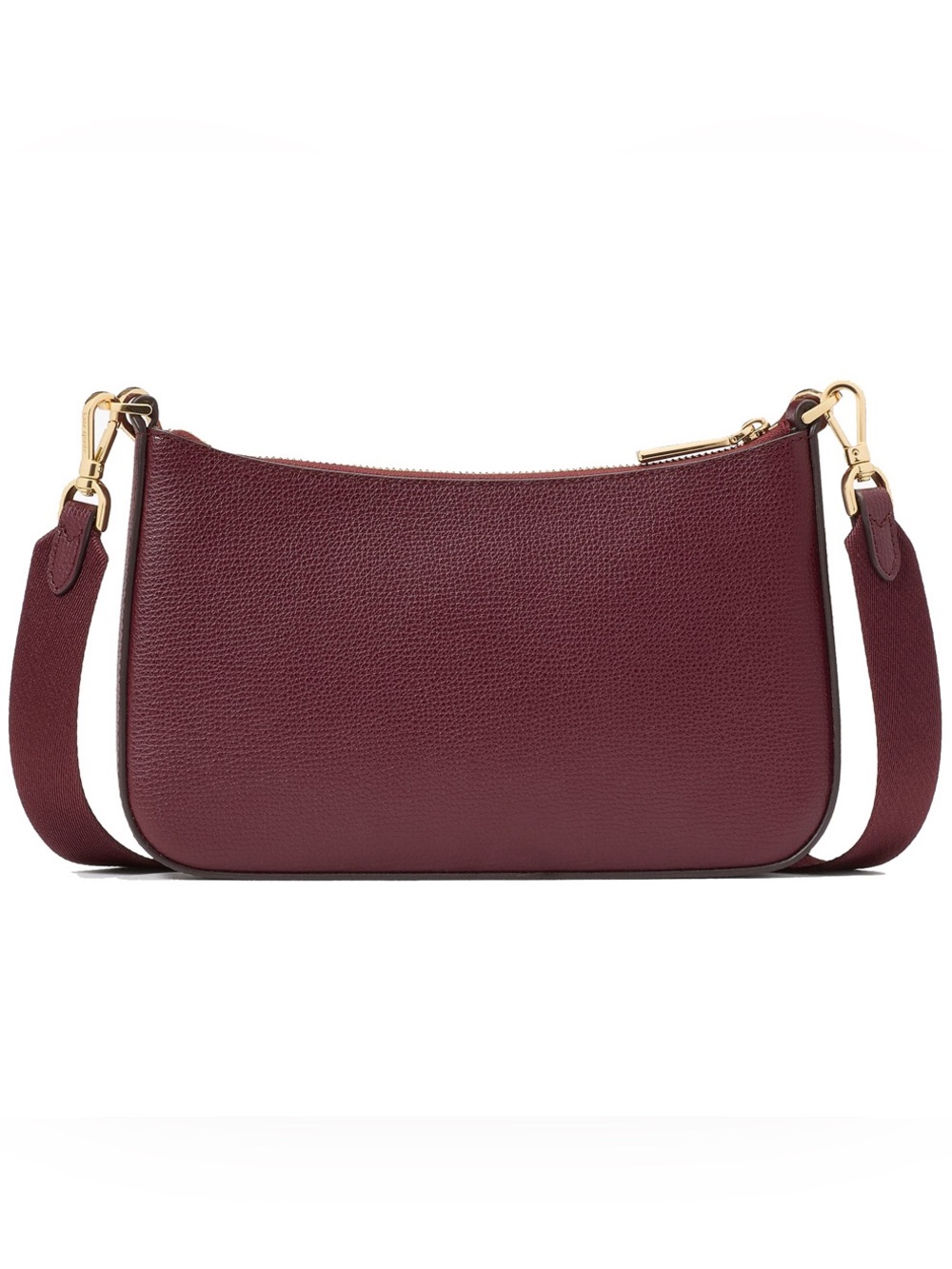 NWT-Kate Spade-Duet Small Crossbody-Spade Flower ♠️ Embroidered-Dark Merlot-$379 - Picture 12 of 14